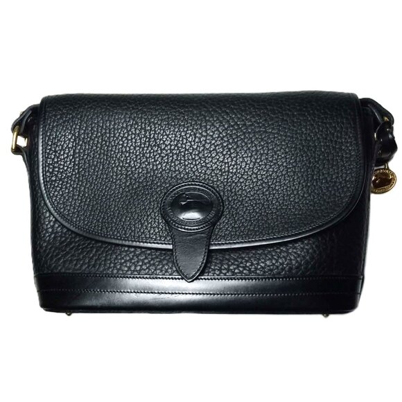 Rare VIntage Dooney & Bourke East/West Shoulder Bag P174 in Black - Picture 3 of 13